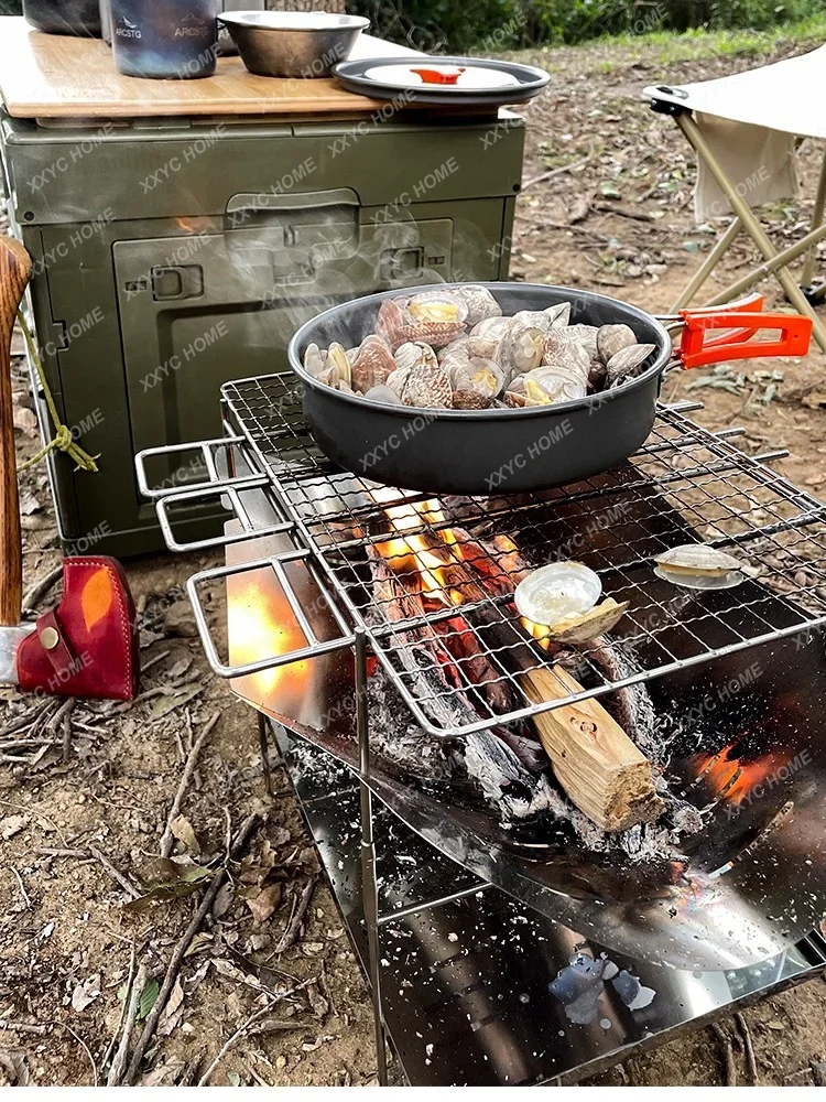 Стол для кемпинга на открытом воздухе Складная портативная фотопечь печь