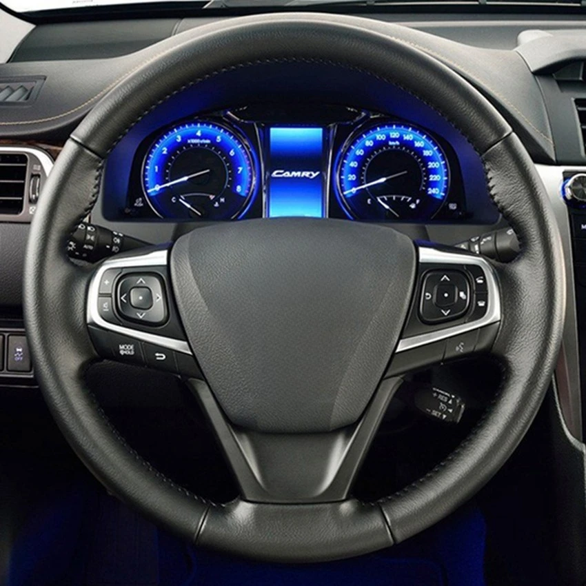 Искусственная кожа черного цвета для Toyota Camry 2015 2016 2017 Avalon 2013 2014