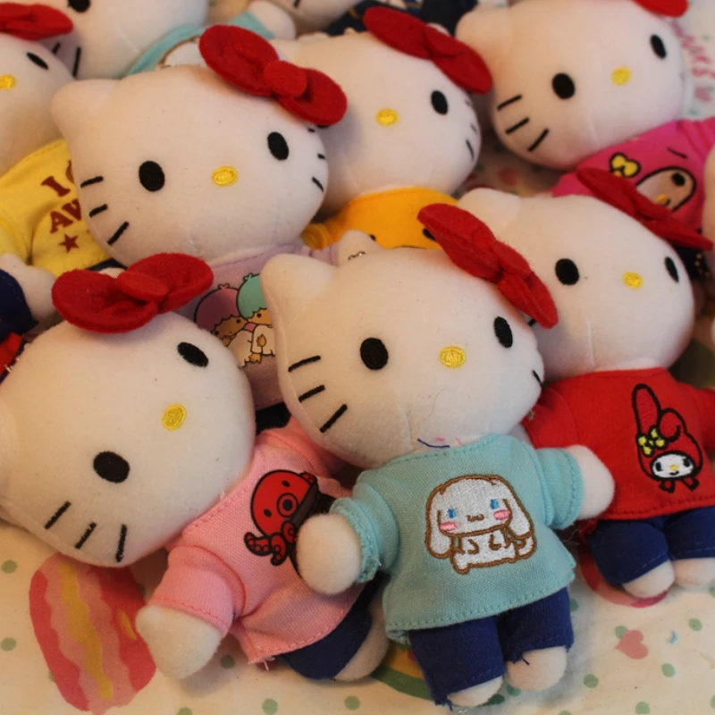 

Kawaii Sanrio Hello Kitty Plush toys Doll Stitch Pendant Peluches Plush Toy Spotify Premium Juguetes Gift for Girls accessories
