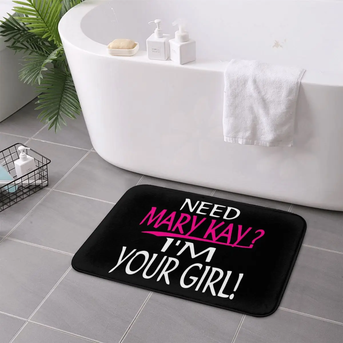 Напольный коврик Need Mary Kay I _ m Your Girl нескользящий водостойкий маслостойкий для