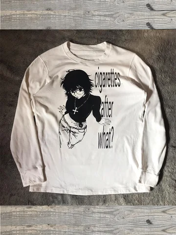 Женские белые футболки Harajuku с принтом