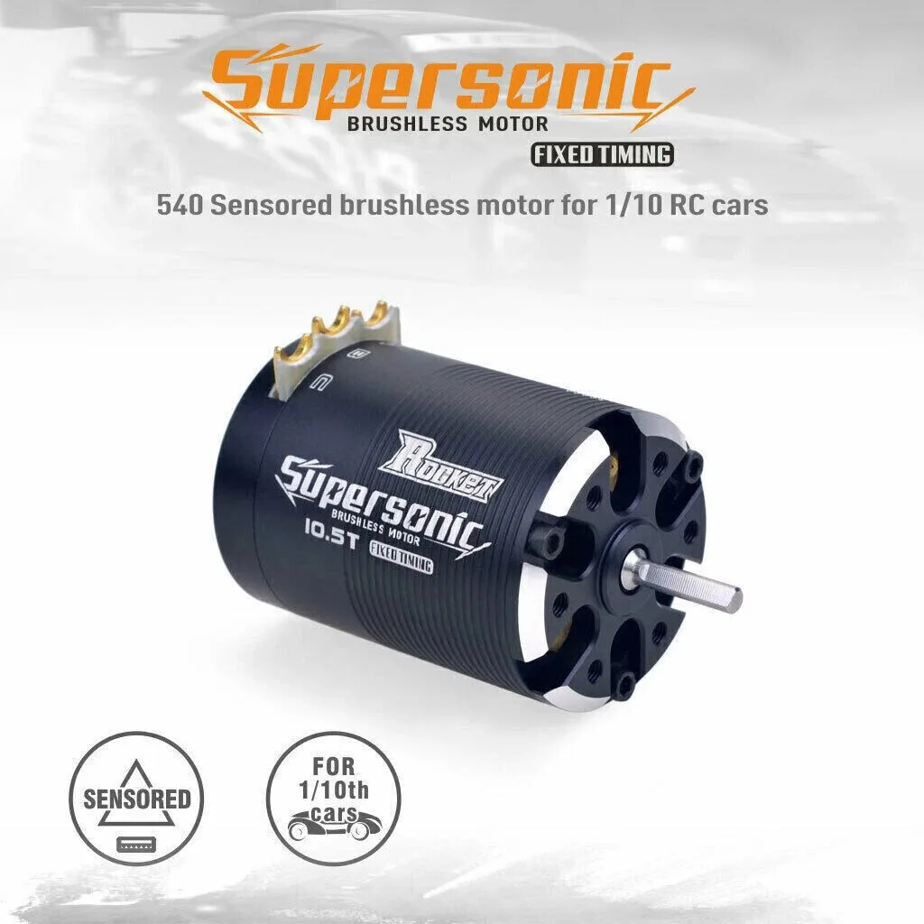 Фото SURPASS Supersonic 540 Sensored Motor 8,5T 10,5T 13,5T 130A Бесщеточный ESC для радиоуправляемого автомобиля 1/10 1/12 №1
