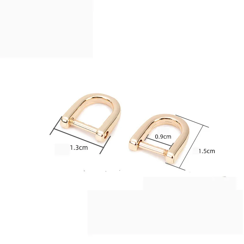 Металлическая съемная винтовая пряжка с D-образным кольцом