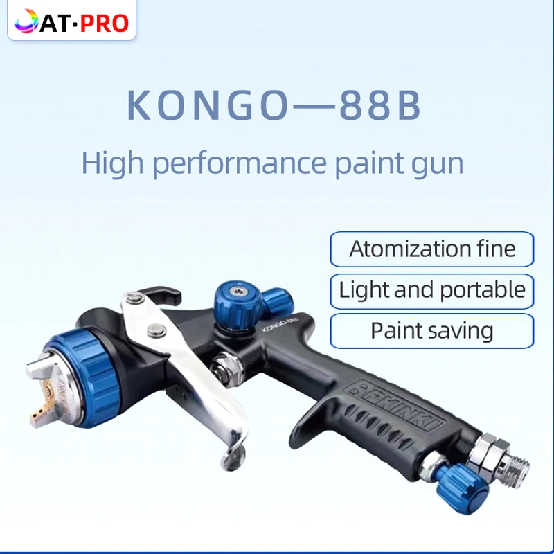 

Пистолет-распылитель KINKI, пневматический пистолет-распылитель для краски автомобиля Blue Kong на горшке с соплом 1,3, пистолет-распылитель для кр...