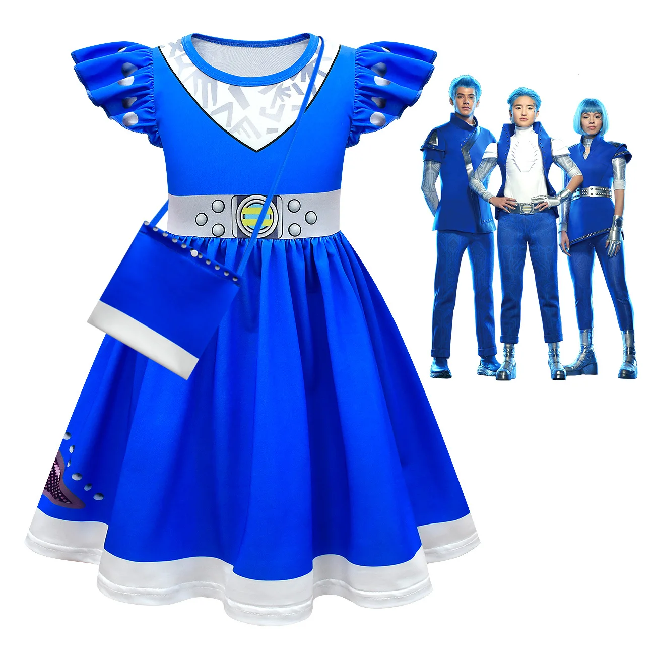 Карнавальный костюм для девочек на Хэллоуин зомби 3 Эддисона косплея детский