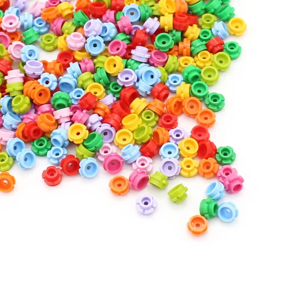 100g MOC строительные блоки для растений кирпичи 24866 1x1 пятилепестковые цветы трава