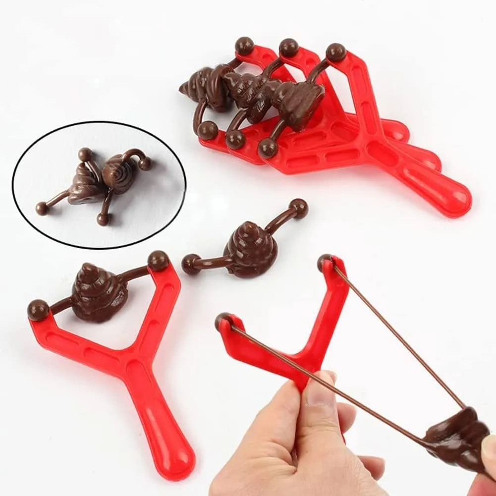

Funny Poop Ejection Toy Slingshot Fake Poop Antistress Gadget Aldult Vent Novelty Children's Adult Toy Children Sticky Stool Toy