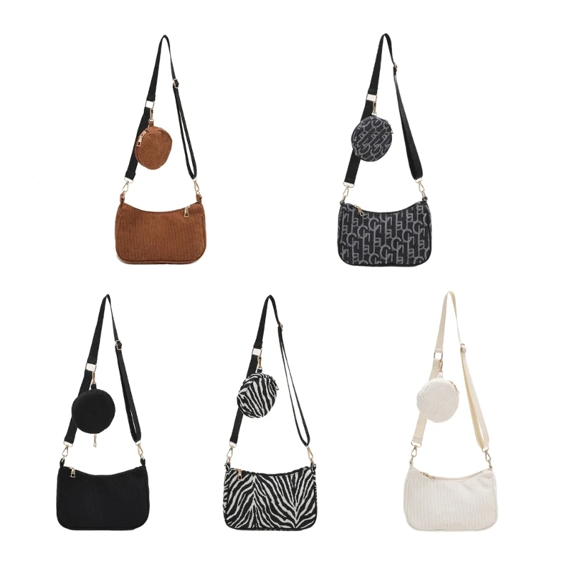 

Trendy Corduroy Shoulder Bag Fashionable Choice for Work and Casual Outings