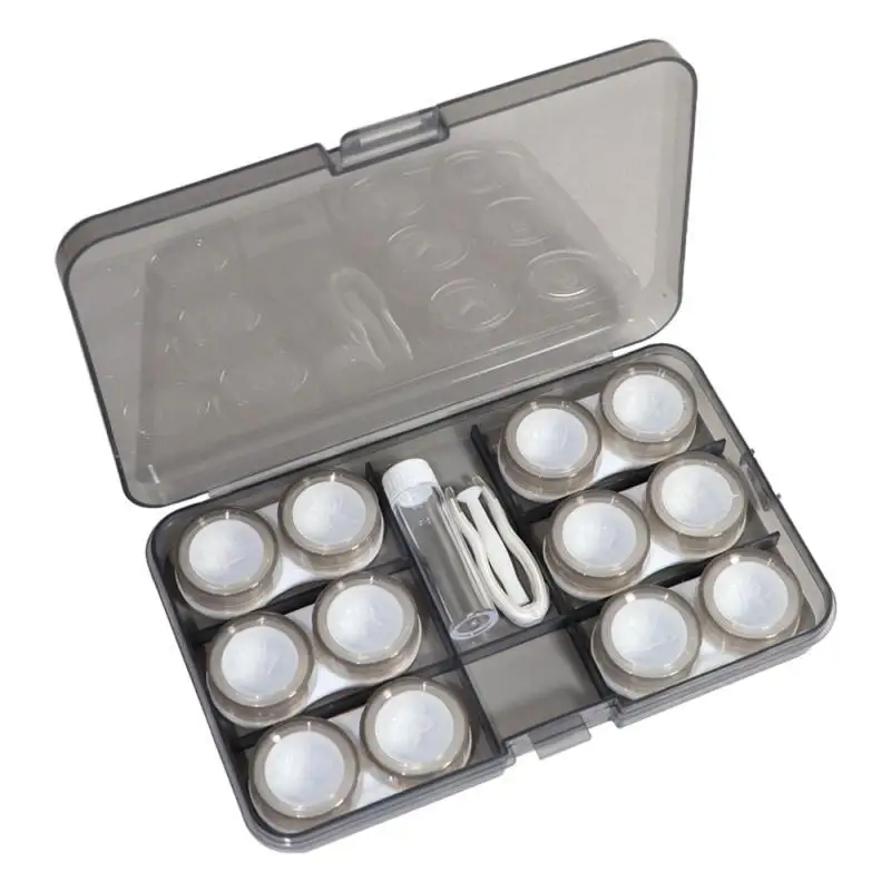 

Small Size Contact Lens Case Convenient Contact Lens Storage Box Storage Box Concise Clear Eyewear Container Mini Soak Portable