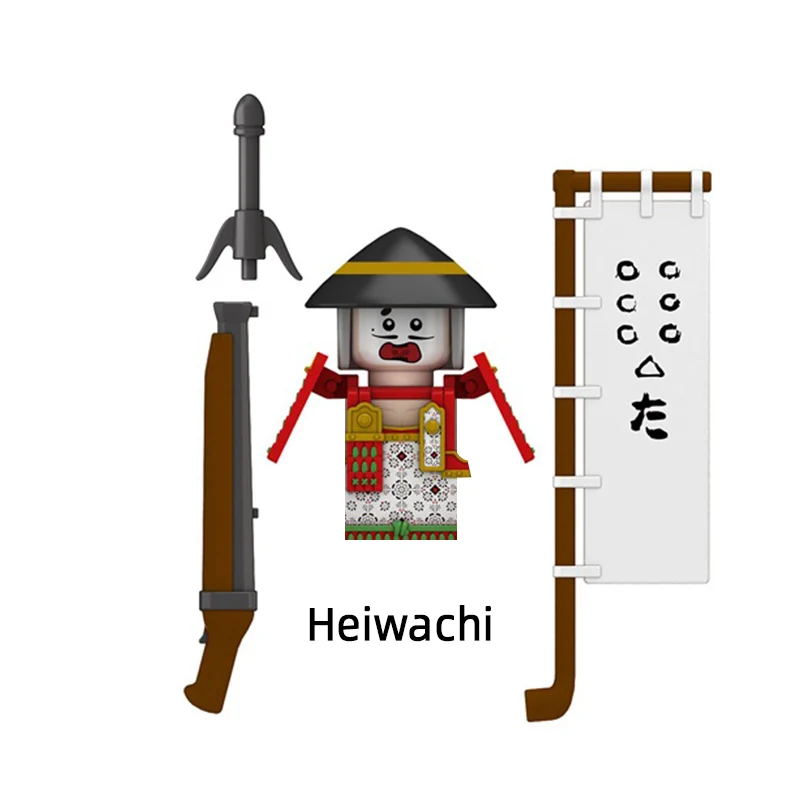 Средневековый японский самурай Kyuzo Gion Heiwachi Satsuki Masashige Apenanka Shimizu Aoi Model Blocks MOC Bricks Set