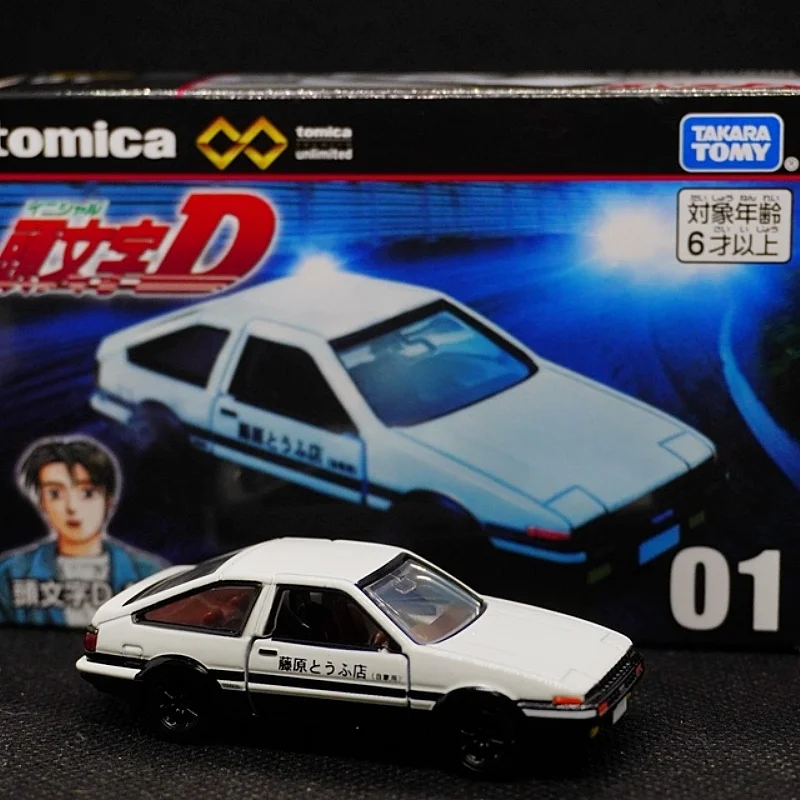Фото Горячая новинка: Коллекционная модель спортивного автомобиля TOMY TOMICA Initial D Fujiwara Takumi AE86 RX-7 Mf86gt из литого сплава, имитация, для демонстрации, игрушка, подарок №2