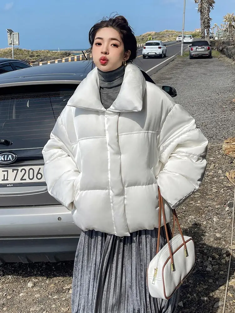 MEILLY DOLPHIN 2023 New Women's Winter Coats Short Warm Down Basic Jacket Coat Fashion Stand Collar Outwear Female Korean Jacket