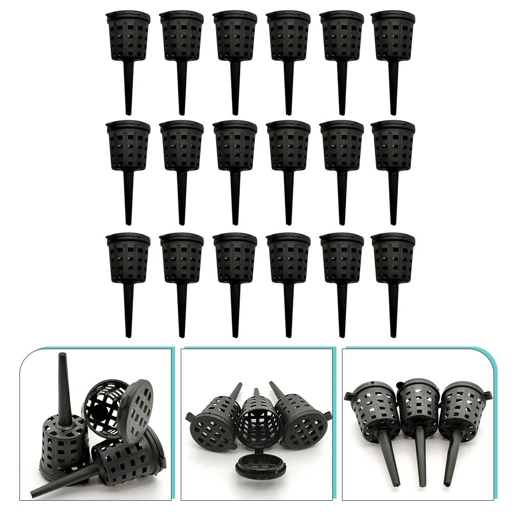 

150 Pcs Fish Tank Plants Basket Holder Lid Bonsai Planting Food Fertilization Container Mesh Baskets Pot