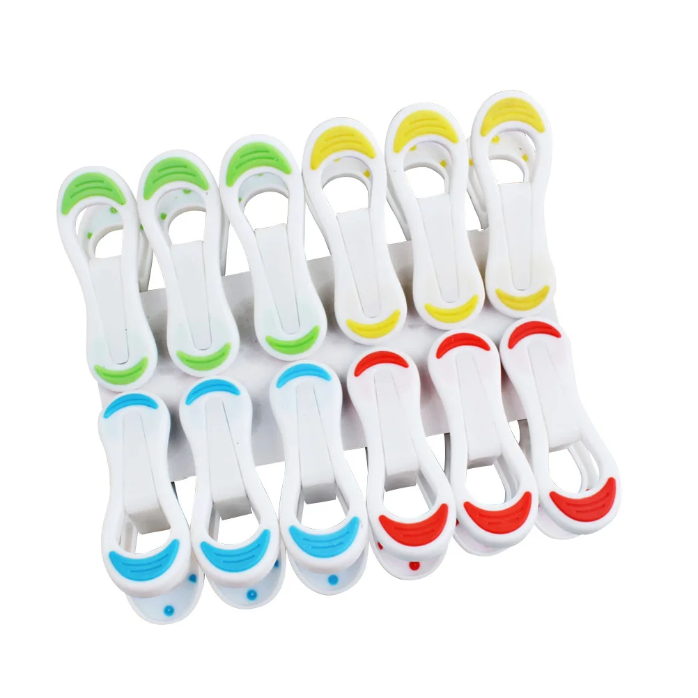 

12 Drying Clothes Peg Hanger Clips Pegs Clothespin Cloth Hanger Clip Air-drying Clothing Pin Clothes Pin