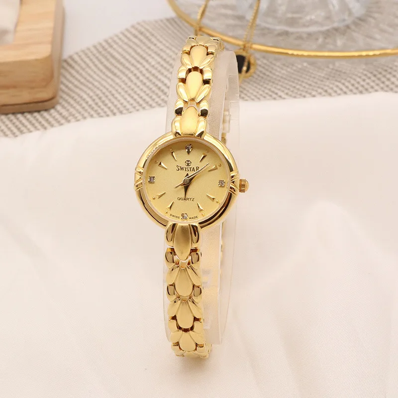 Wheat bracelet design fashion ladies small gold watch light luxury high quality niche women's watch temperament steel band watch