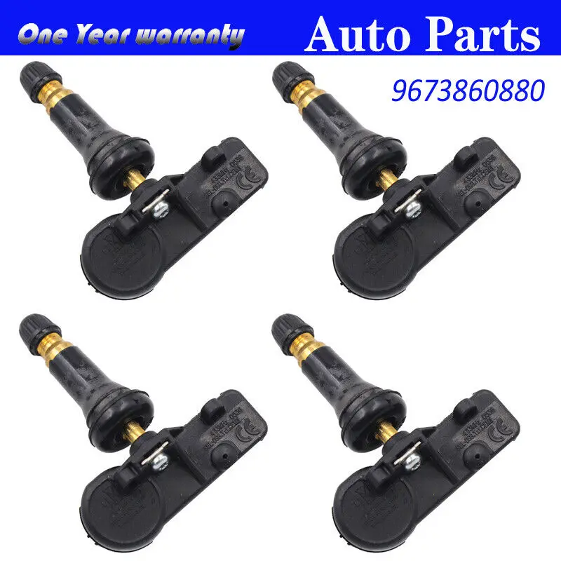 

4 шт. Новинка 9673860880 TPMS датчик давления в шинах 433 МГц подходит для Citroen C4 Peugeot
