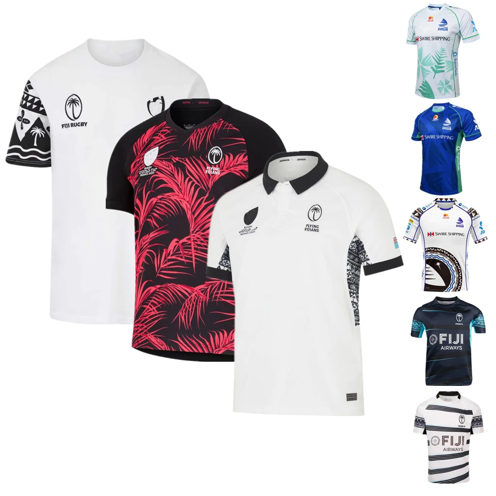 

new 2023 2024 FIJI rugby jersey home away culture 7s Rugby shirt Fijian Drua Jerseys singlet Custom Name and Number