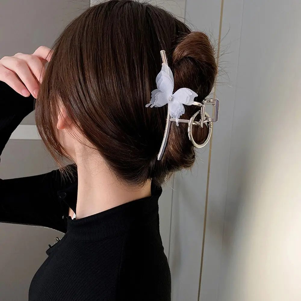 

Элегантные жемчужные заколки для волос, милые заколки-крабы для волос в виде бабочки, темпераментные универсальные заколки-тюльпаны для ко...