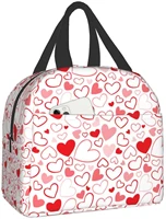 valentines day heart love lunch bag travel box work bento cooler reusable tote picnic boxes insulated container shopping bags
