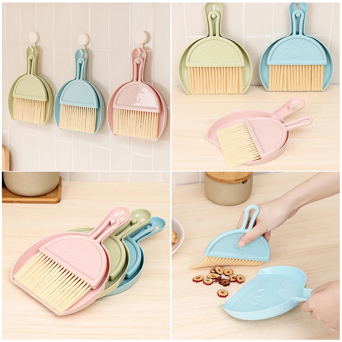 

Mini Cleaning Brush Small Broom Dustpans Set Desktop Sweeper Garbage Cleaning Shovel Table Household Cleaning Tools Practical
