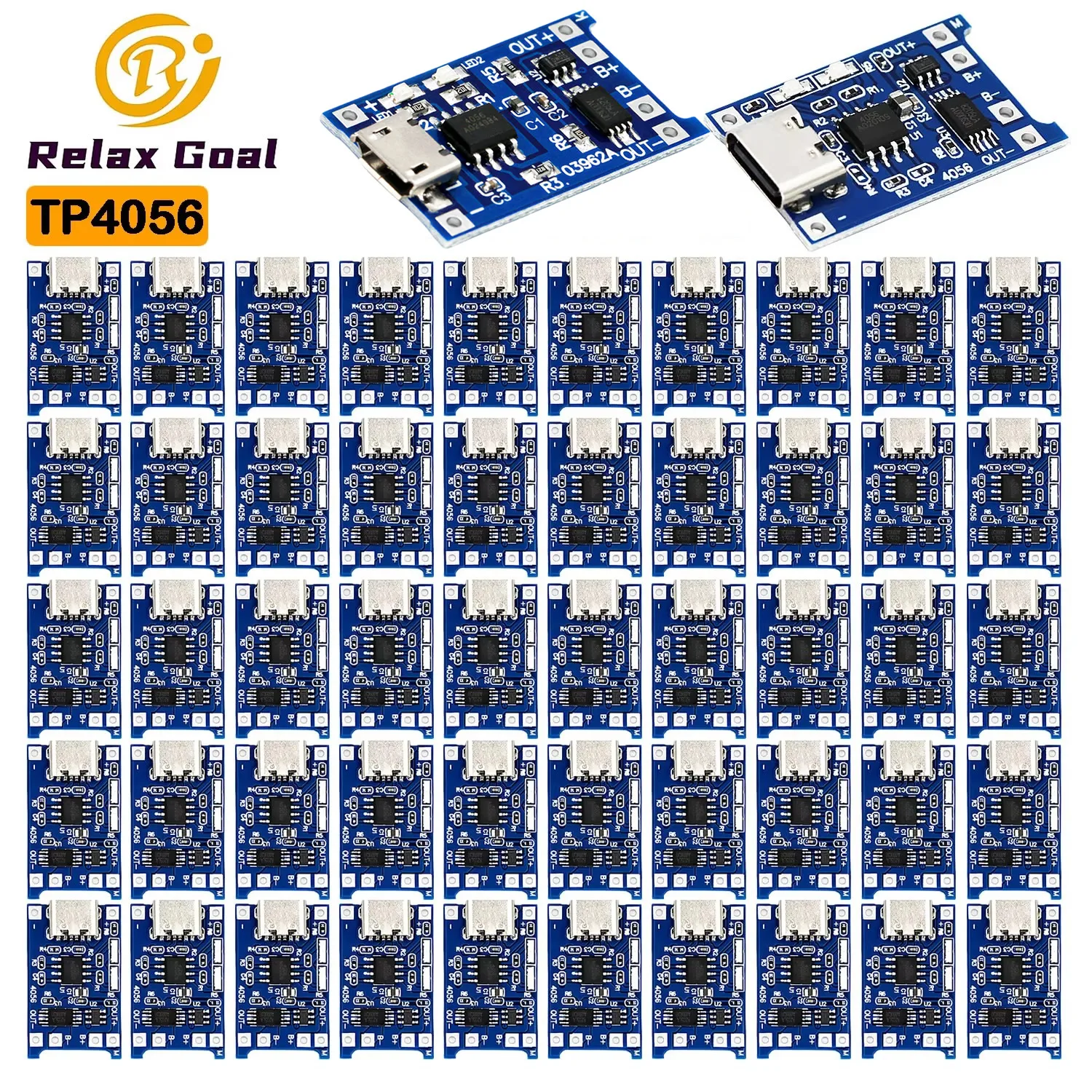 TP4056 5В 1A Type-c Micro USB 18650 модуль зарядного устройства литиевой батареи зарядная плата