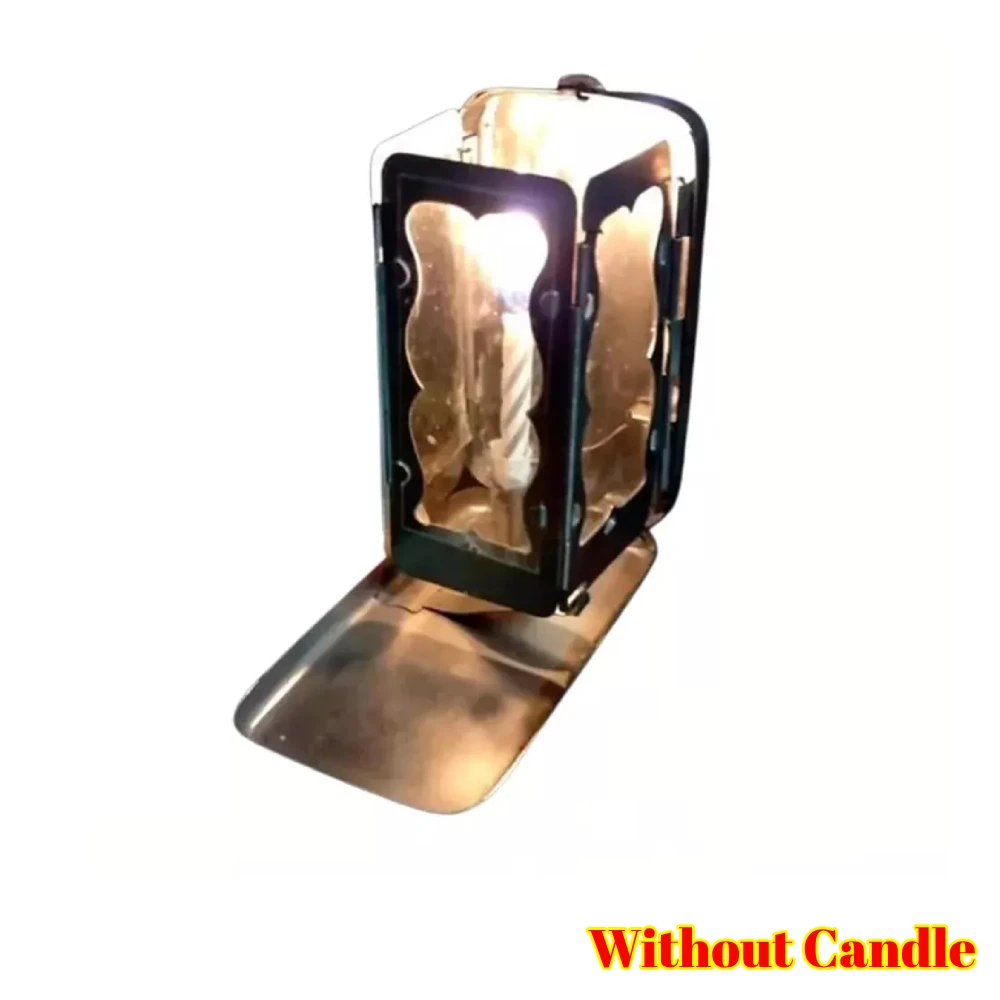 Складной карманный фонарь-свеча для настоящих свечей винтажный маленький