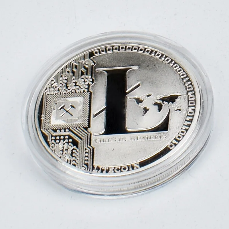 Коллекционные монеты 50 шт./лот Litecoin Юбилейные Монеты сувенирные для криптовалюты