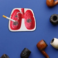 ceramic lung shaped ashtray for stop smoking home cigarettes holder creaitve meaninful gift for boyfriend father fathers day