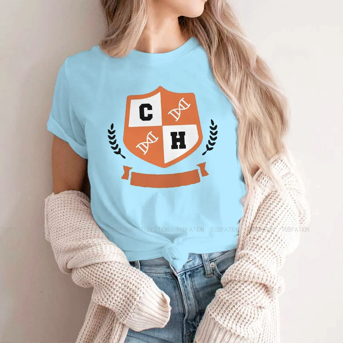 

Crest Hipster TShirts Clone High Abraham Lincoln Abe Joan of Arc Girl Harajuku Pure Cotton Tops T Shirt O Neck 4XL