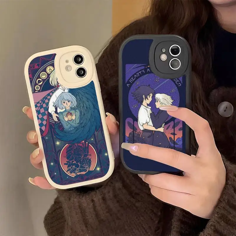 

Anime Howl's Moving Castle Phone Case Hard Leather Phone Case for iPhone 13 12 Mini 11 14 Pro Max Xs X Xr 7 8 Plus 6 6s Se 2022