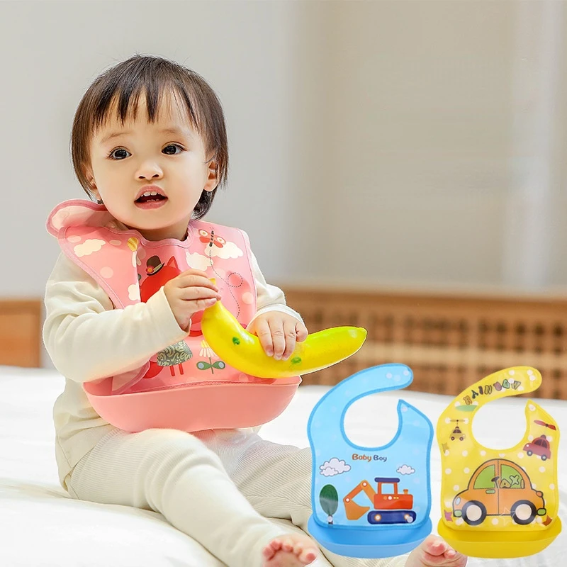 

Fashion Kid Waterproof Baby Bib EVA Material Newborns Bibs Burp Cloth Baby Scarf Bibs Feeding Baby Boy Girls Baby Stuff 0-5Years
