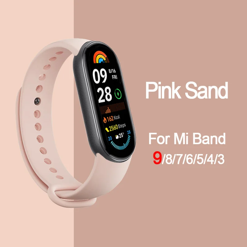 Силиконовый ремешок для Mi band