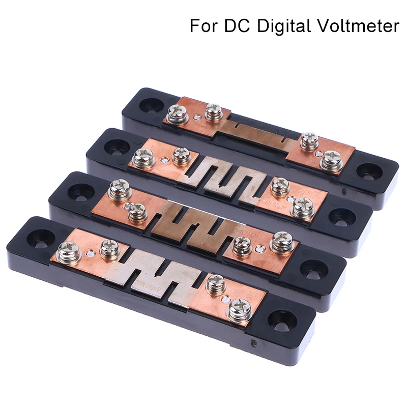 

External Shunt JF-1 10A 20A 30A 50A 75mV Ammeter Shunt Resistor Shunt for DC Digital Voltmeter Ammeter Wattmeter Voltage Shunt