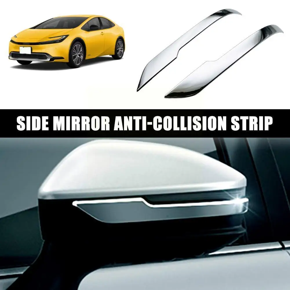 

for Toyota Prius 60 Series 2023 Rearview Side Mirror Cover Cap Trim Reversing Mirror Anti-collision Strip Accesso A5I6