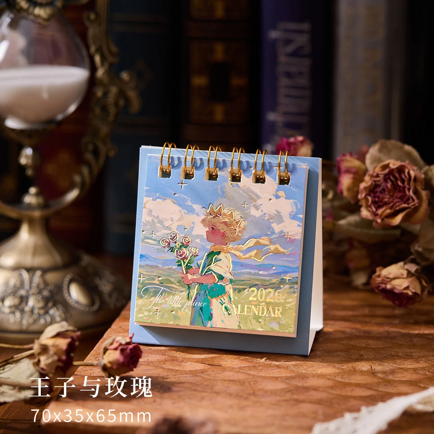 

Мини-простой календарь на 2026 год, маленький настольный календарь, звезда, мечта, принц, обложка, календарь-планировщик, украшение для рабочего стола, офисные канцелярские принадлежности