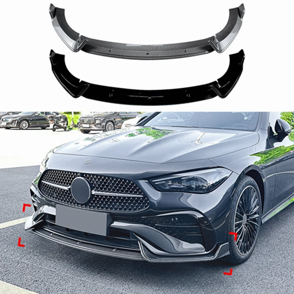 Сплиттер для переднего бампера Mercedes Benz Coupe C236 2024 + AMG