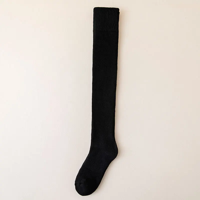 

Winter High Socks Warm Knee Socks Soft Wool Women's Stockings Leggings Stripes Sexy Slim Versatile Skirt Matching for Men