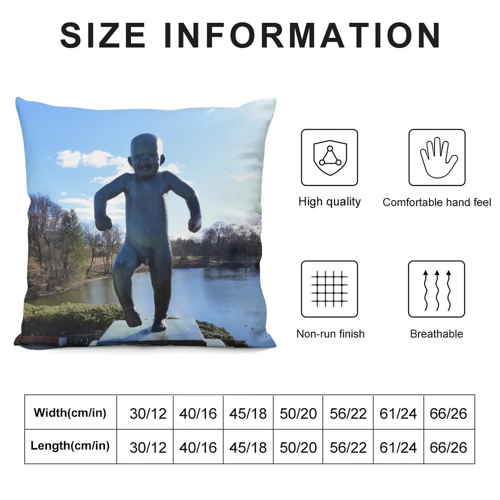 Декоративная подушка Vigeland Sculpture Park Oslo (Norway)