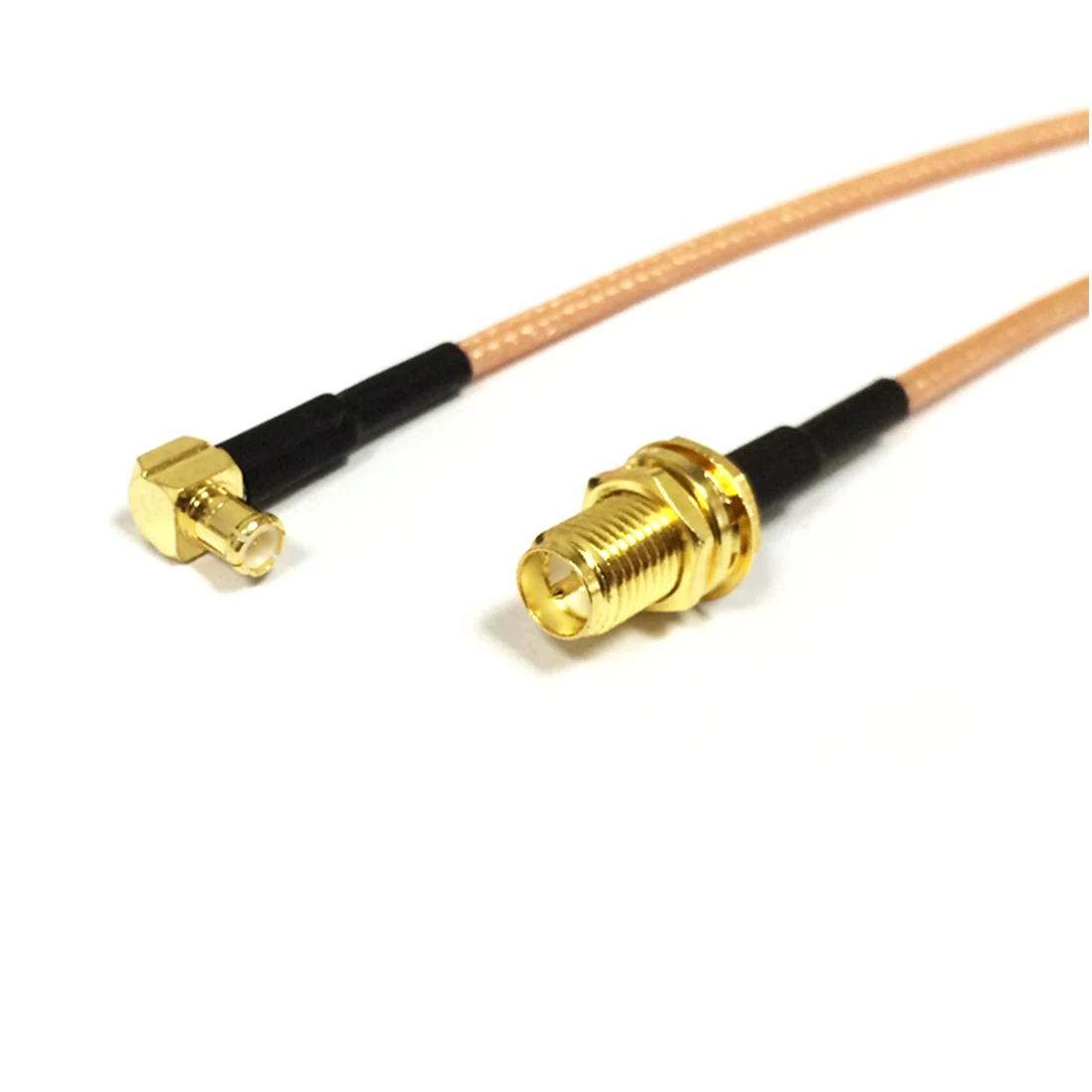 New Modem Extension Cable RP SMA Jack Nut To MCX Male Plug Right Angle Connector RG316 Pigtail 15CM 6