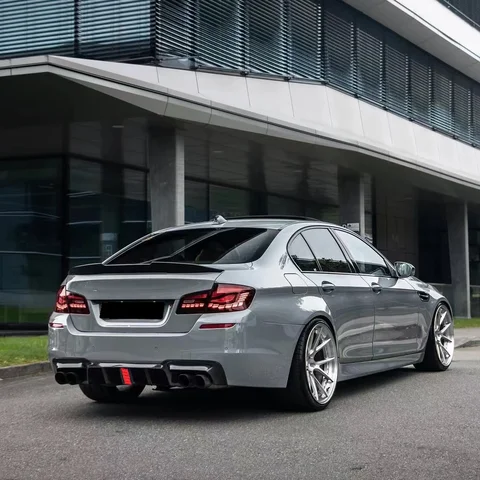 Для BMW F10 F18 5 серии M-Sport M5 2011 2012 2013 2014 2015 2016 задний бампер диффузор спойлер сплиттер аксессуары обвес комплект