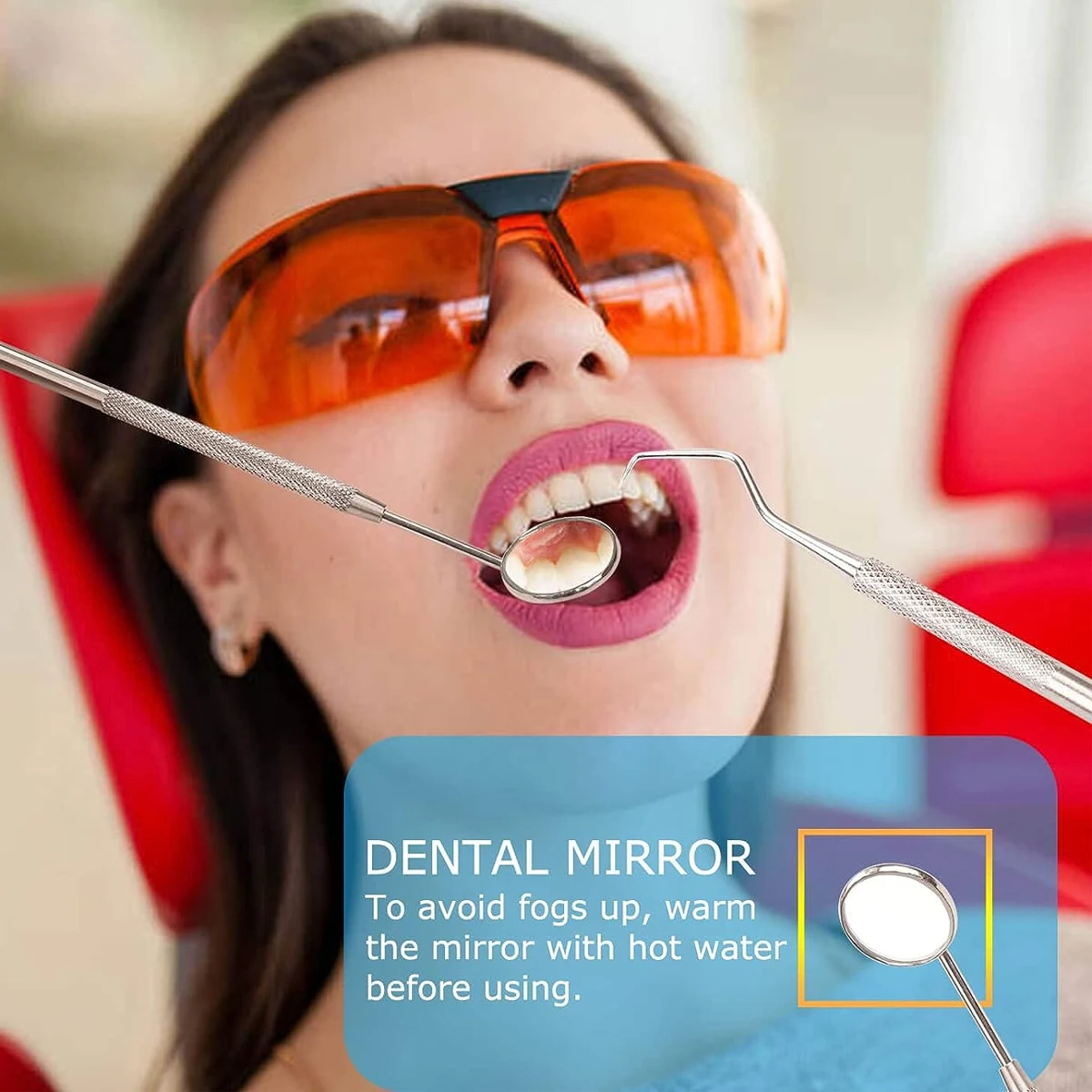 1 Комплект Стоматологического Зеркала Из Нержавеющей Стали