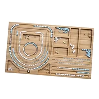 wooden bead board bead board diy jewelry making tray for bracelets necklaces beading jewelry organizer tray innovative beading