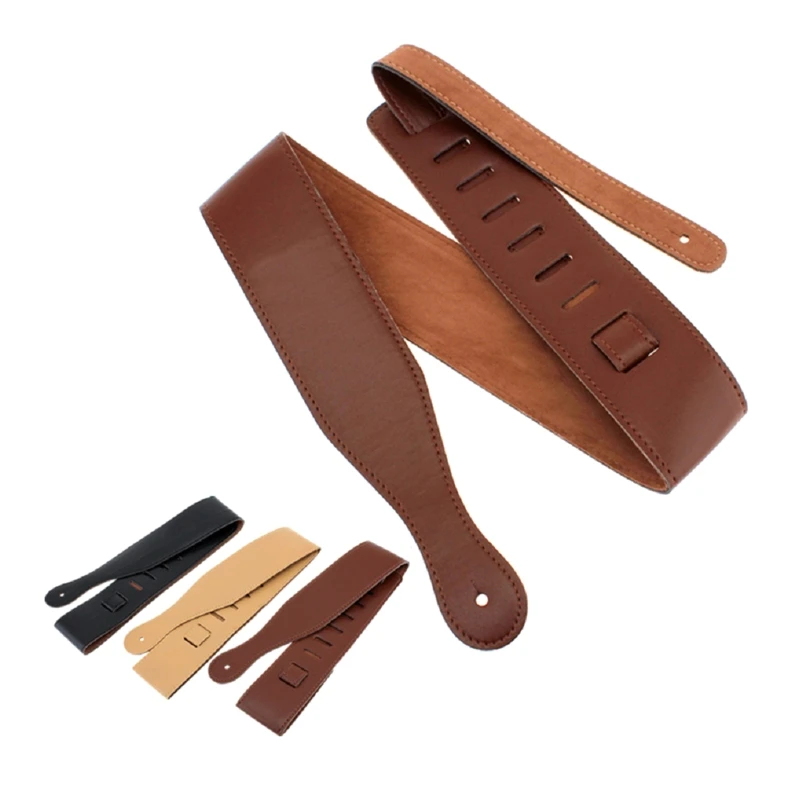 

Guitar Strap for Ukulele, 110-130cm Soft Adjustable Leather,Acoustic Guitar Belt