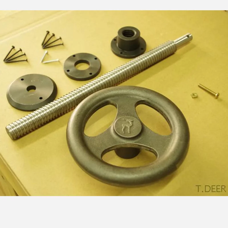 T.DEER LV-4530BW сборка колес и резьбы для сверхмощных ножных тисков верстака Roubo