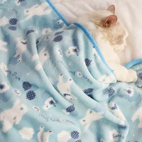 dog bed cama perro pet blanket japanese cartoon cat and dog blanket dog cushion coral fleece kennel pad teddy puppy puppy quilt