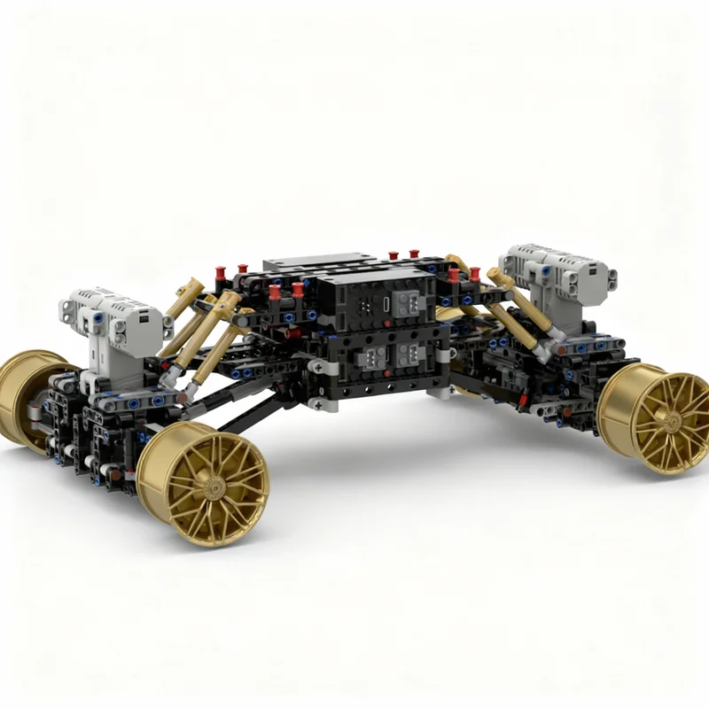 Набор строительных блоков MOC Roader, 1424 детали, техническая модель, архитектурная игрушка, рождественский подарок, подарок на день рождения, развивающая игрушка для сборки, творческий DIY-набор (art.: 3920dc70b4b9a) - 3920dc70b4b9a