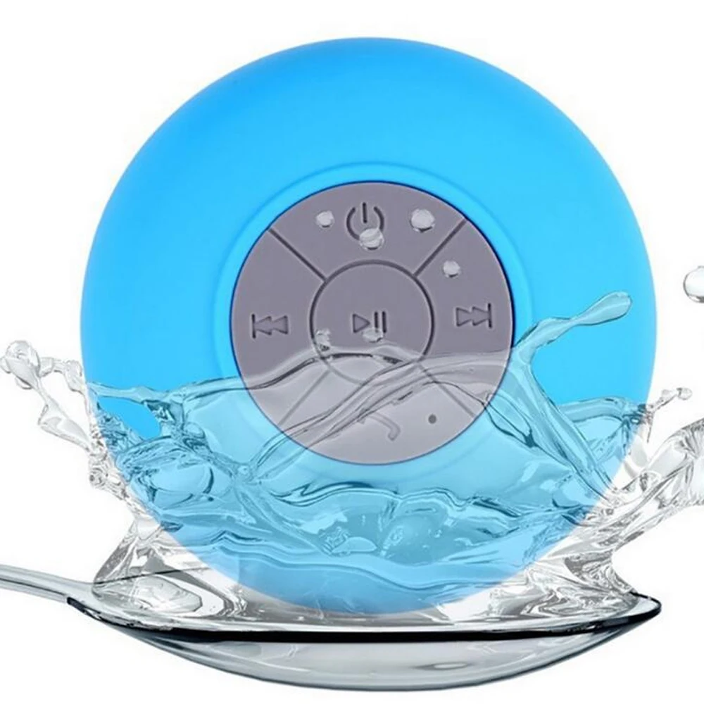 

Mini Portable Wireless Speaker Waterproof Suction Cup Subwoofer Handsfree Sound Box For Car Bathroom