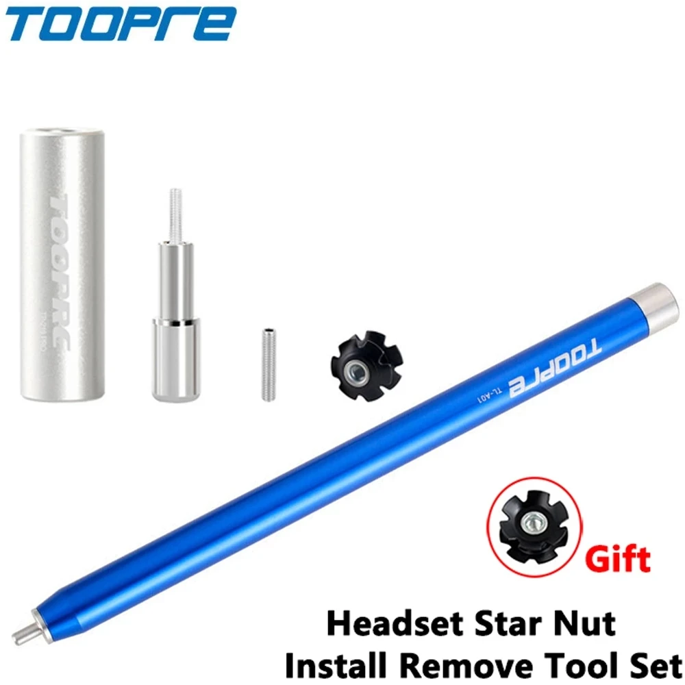 

Bicycle Threadless Headset Star Nut Install Tool Remove Expansion Sleeve Installer Driver 1 1/8" Pressfit Fork Steerer Tools Set