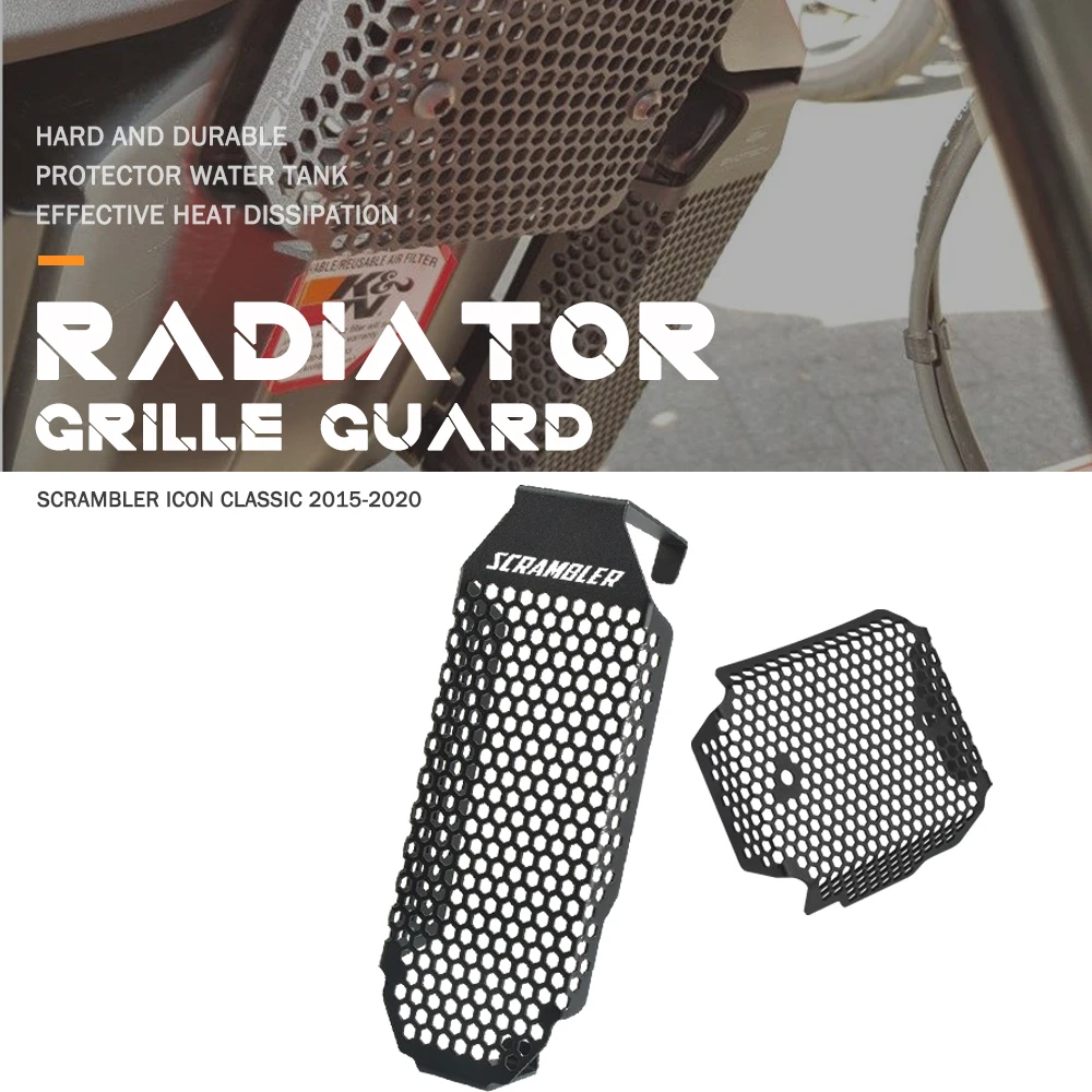 

NEW Radiator Grille Guard Cover For Ducati Scrambler Urban Enduro Monster 797 Plus Cafe Racer Mach 2.0 Full Throttle 2015 - 2020