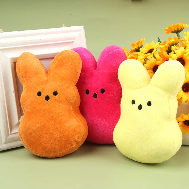 

1pc 15cm Cute Plush Bunny Rabbit Peep Easter Toys Simulation Stuffed Animal Doll For Kids Children Soft Pillow Gifts Girl Toy